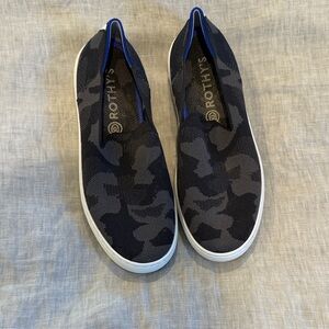 Rothy's Black and gray Camouflage Sneakers